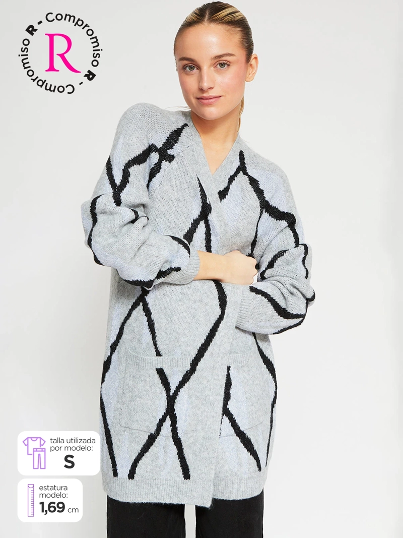 CARDIGAN MUJER BARBADOS JACQUARD - 1