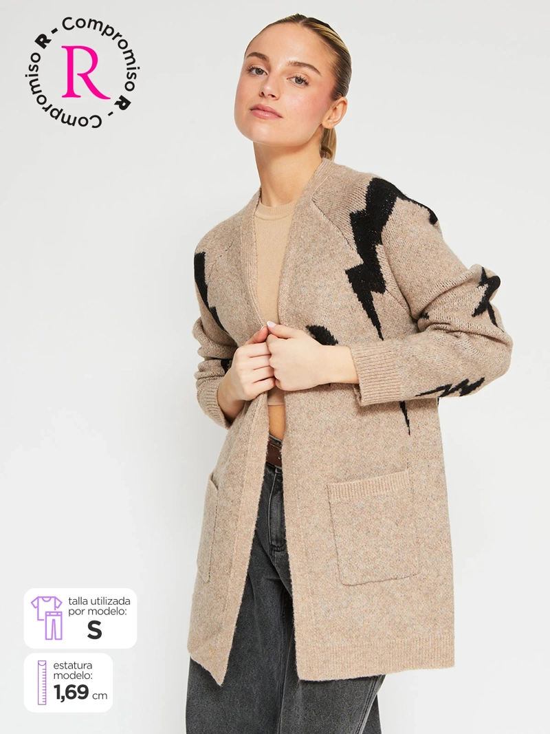 CARDIGAN MUJER BARBADOS JACQUARD - 1