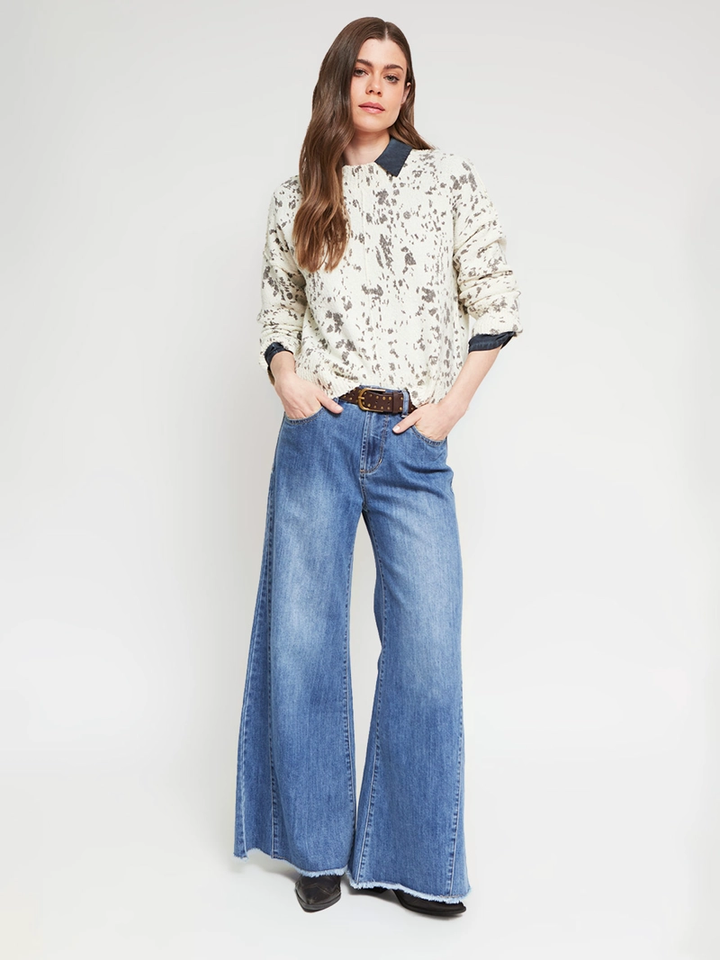 SWEATER MUJER TATIENNE CUELLO ALTO ESTAMPADO - 5
