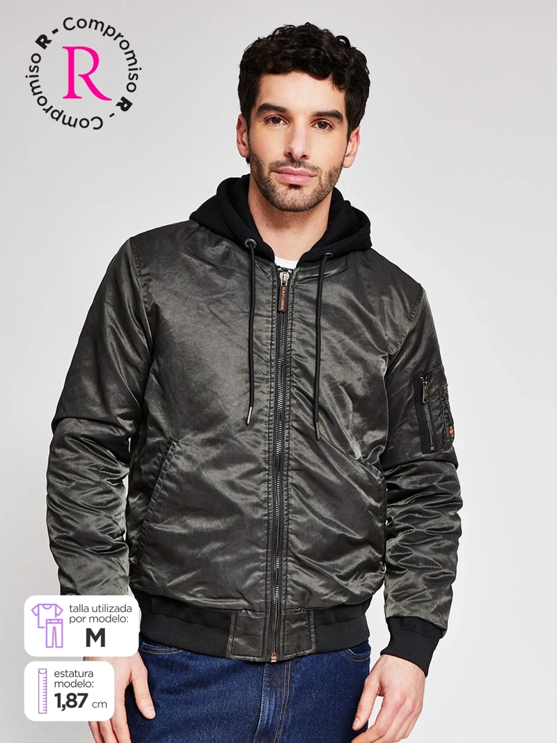 CHAQUETA HOMBRE ROBERT LEWIS BOMBER GORRO - 1