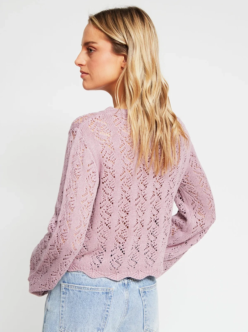 SWEATER MUJER INDEX ALGODÓN MANGA LARGA CALADO - 2