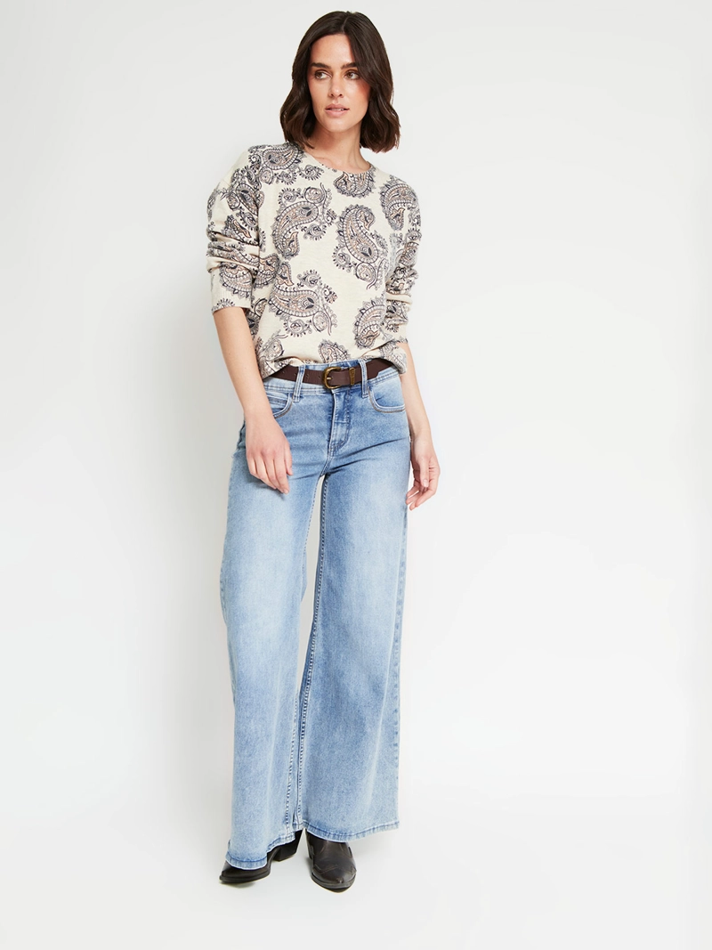 SWEATER MUJER TATIENNE CUELLO REDONDO ESTAMPADO - 5