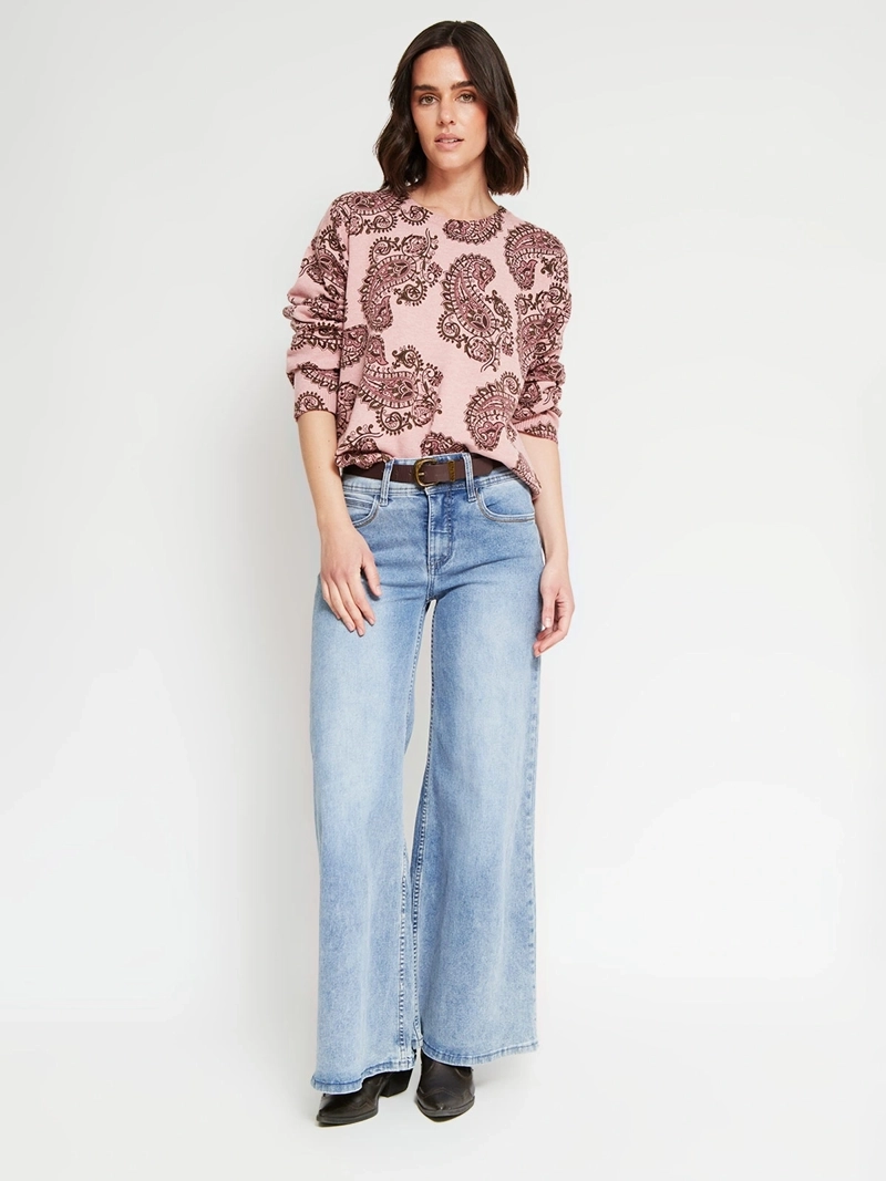 SWEATER MUJER TATIENNE CUELLO REDONDO ESTAMPADO - 5