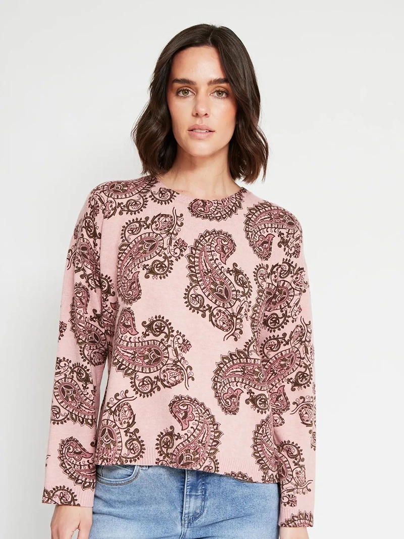 SWEATER MUJER TATIENNE CUELLO REDONDO ESTAMPADO - 2