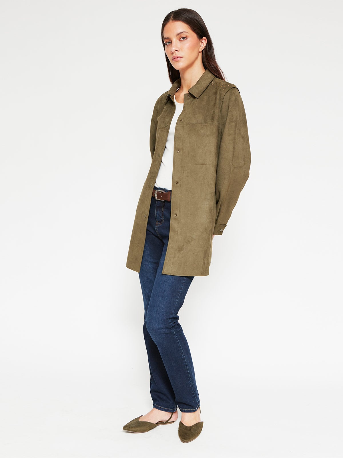 CHAQUETA MUJER AZIZ CORTA SUEDE - 4