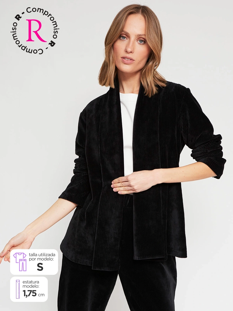 CARDIGAN MUJER AZIZ ALGODÓN ANCHO - 1