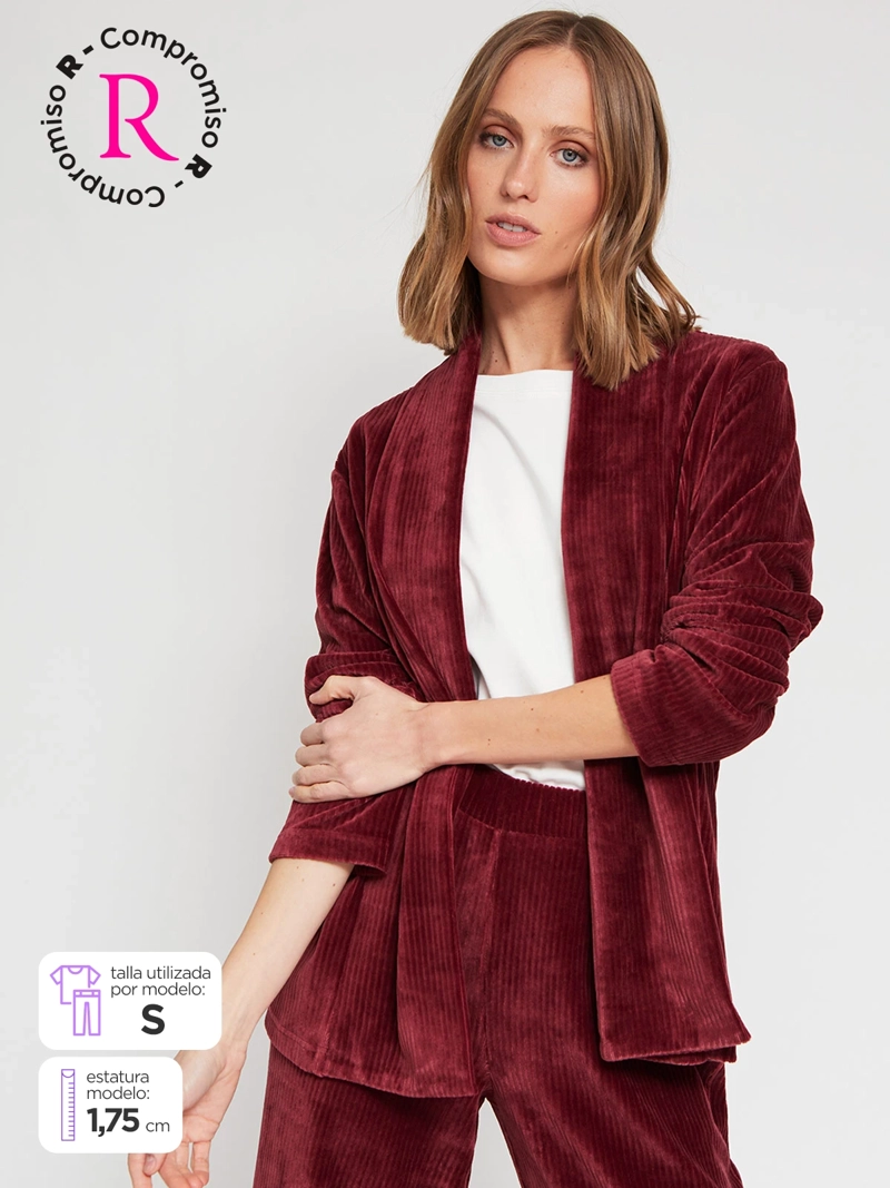 CARDIGAN MUJER AZIZ ALGODÓN ANCHO - 1