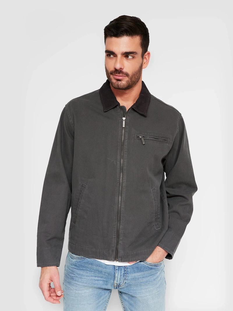 CHAQUETA HOMBRE BARBADOS ALGODÓN TRUCKER