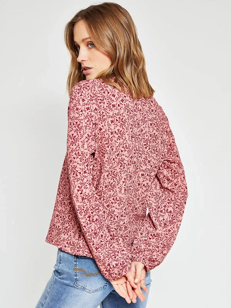 POLERA MUJER AZIZ MANGA LARGA ESTAMPADA - 3