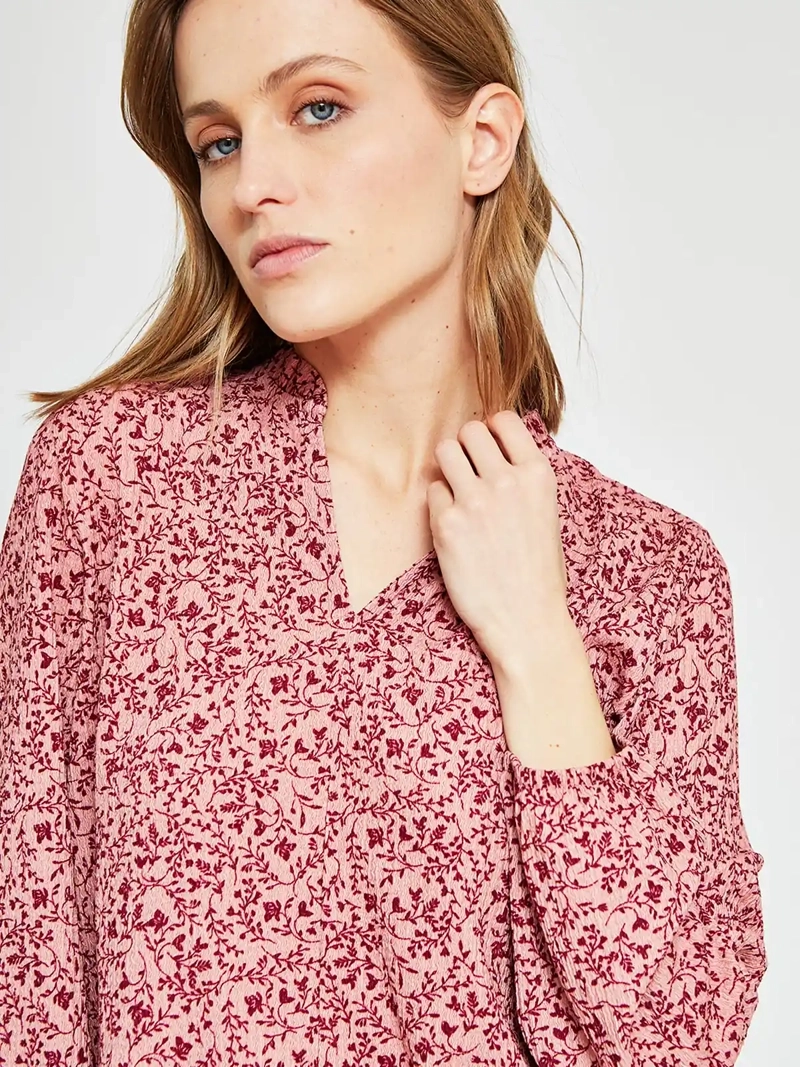 POLERA MUJER AZIZ MANGA LARGA ESTAMPADA - 4