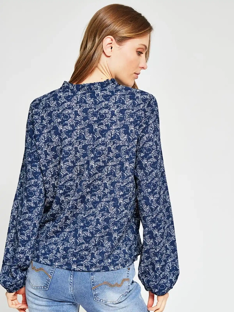 POLERA MUJER AZIZ MANGA LARGA ESTAMPADA - 3