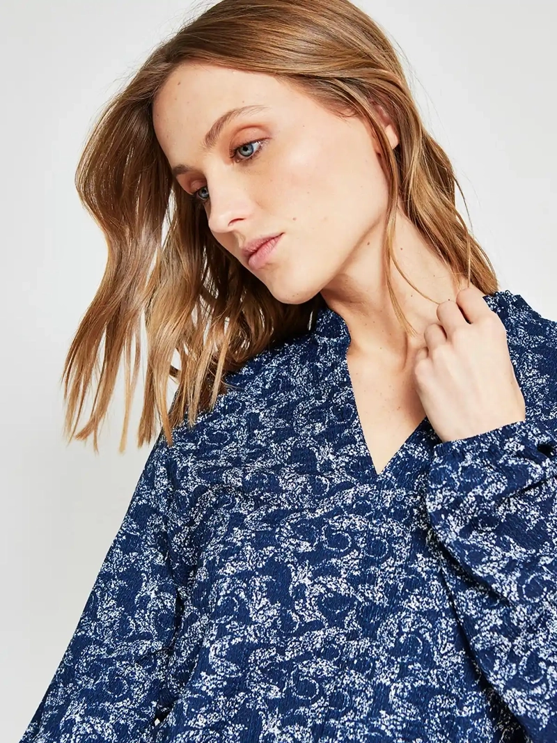 POLERA MUJER AZIZ MANGA LARGA ESTAMPADA - 4