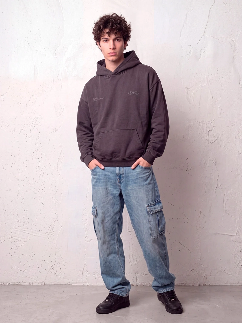 POLERÓN HOMBRE INDEX ALGODÓN LAVADO OVERSIZE - 3
