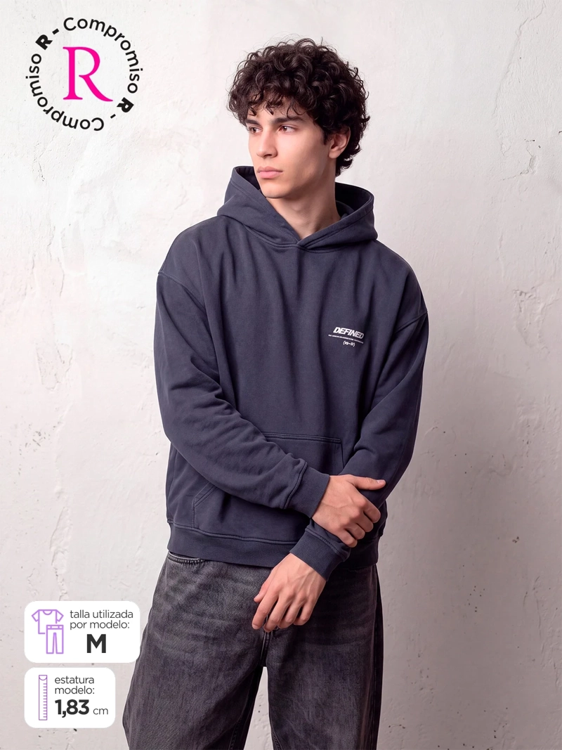 POLERÓN HOMBRE INDEX ALGODÓN LAVADO OVERSIZE