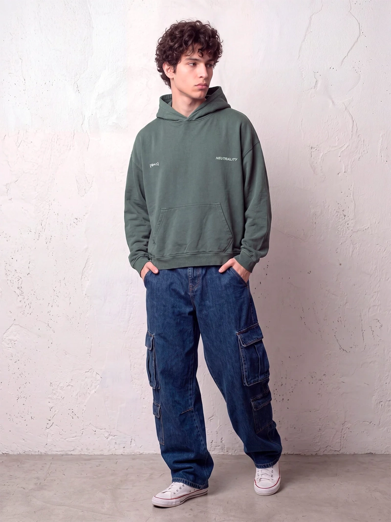 POLERÓN HOMBRE INDEX ALGODÓN LAVADO OVERSIZE - 3