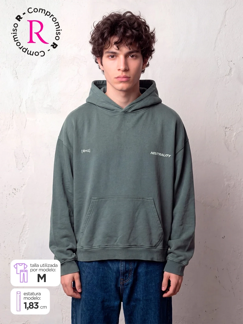 POLERÓN HOMBRE INDEX ALGODÓN LAVADO OVERSIZE