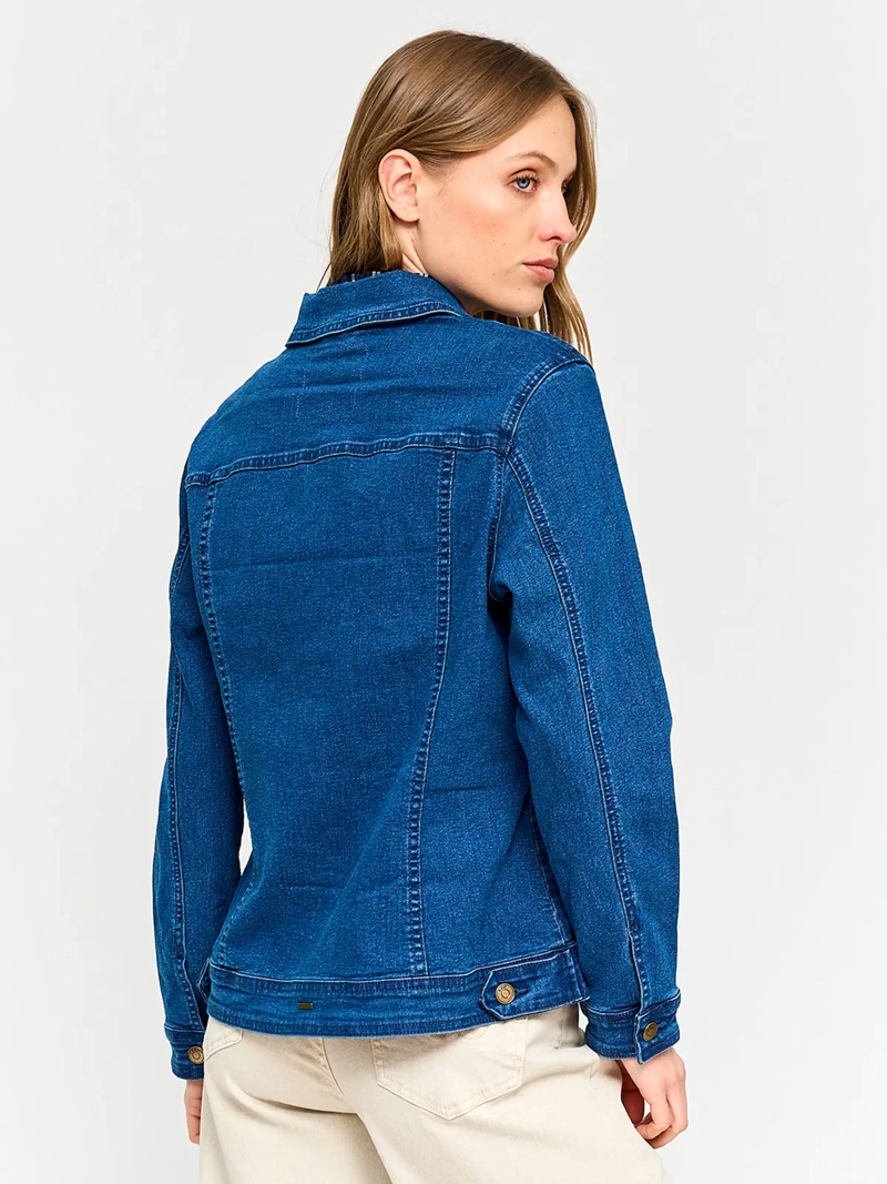 CHAQUETA MUJER AZIZ ALGODÓN CORTA DENIM - 3