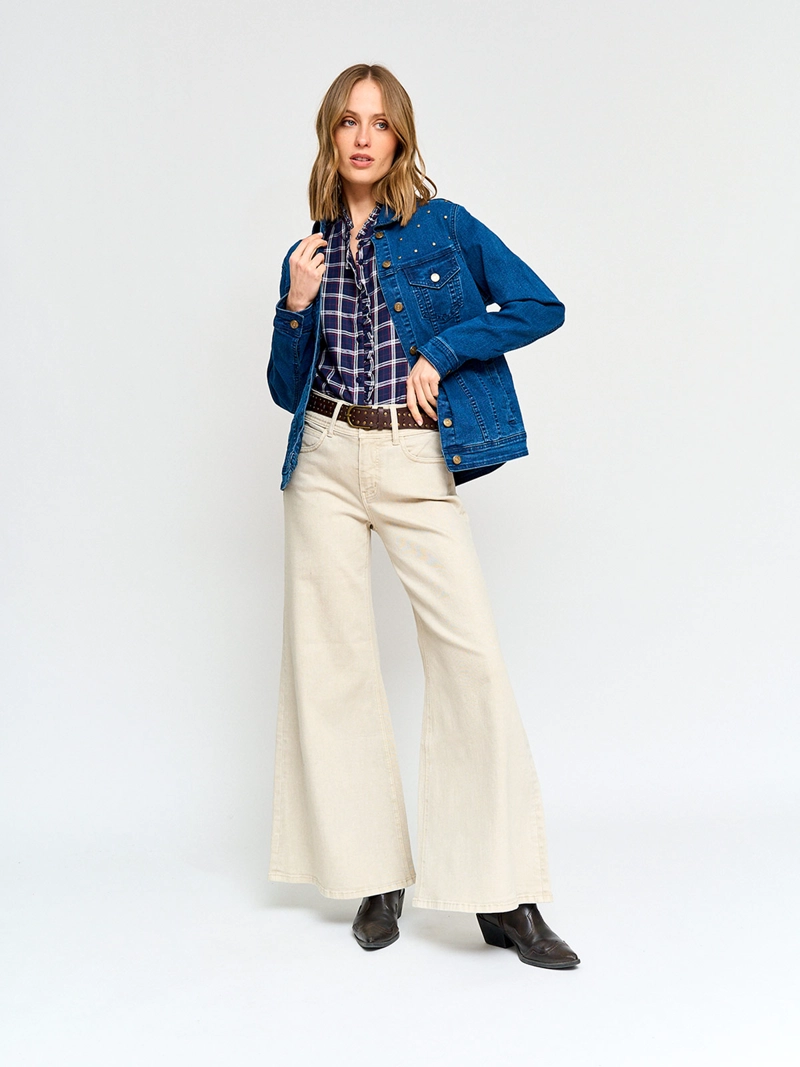 CHAQUETA MUJER AZIZ ALGODÓN CORTA DENIM - 5