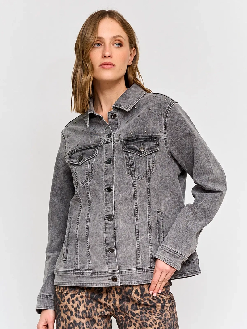 CHAQUETA MUJER AZIZ ALGODÓN CORTA DENIM - 2