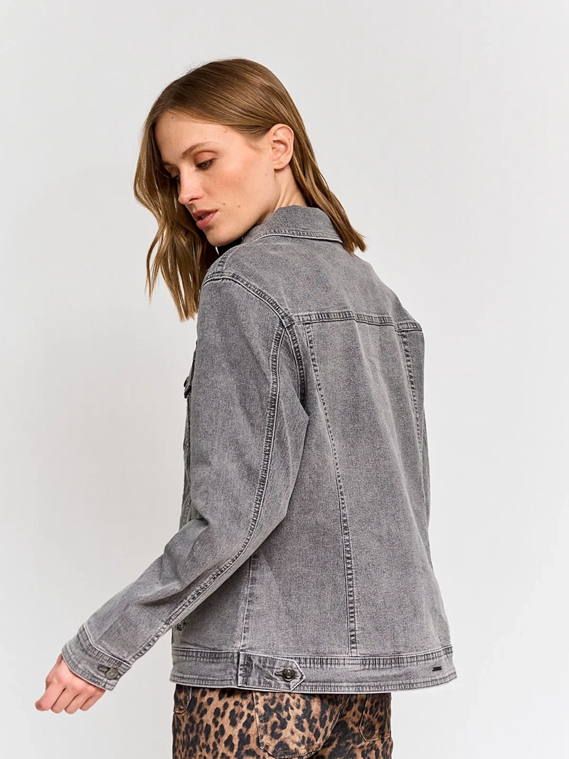 CHAQUETA MUJER AZIZ ALGODÓN CORTA DENIM - 3