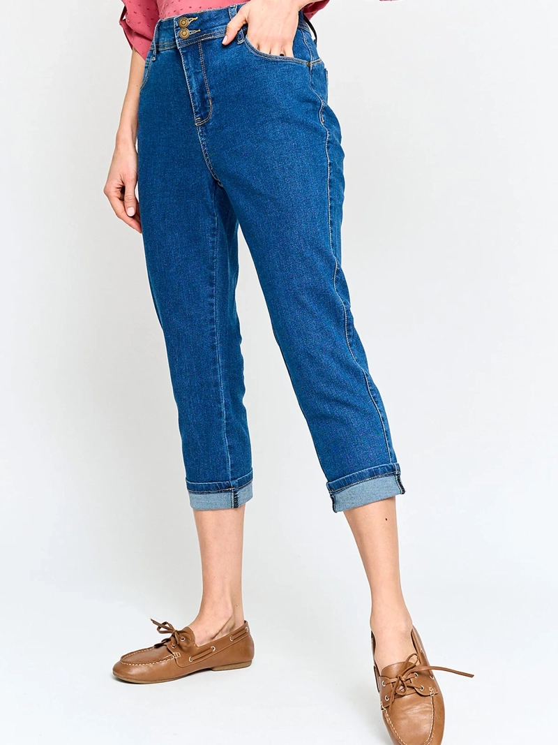 PANTALÓN MUJER AZIZ ALGODÓN CAPRI - 2