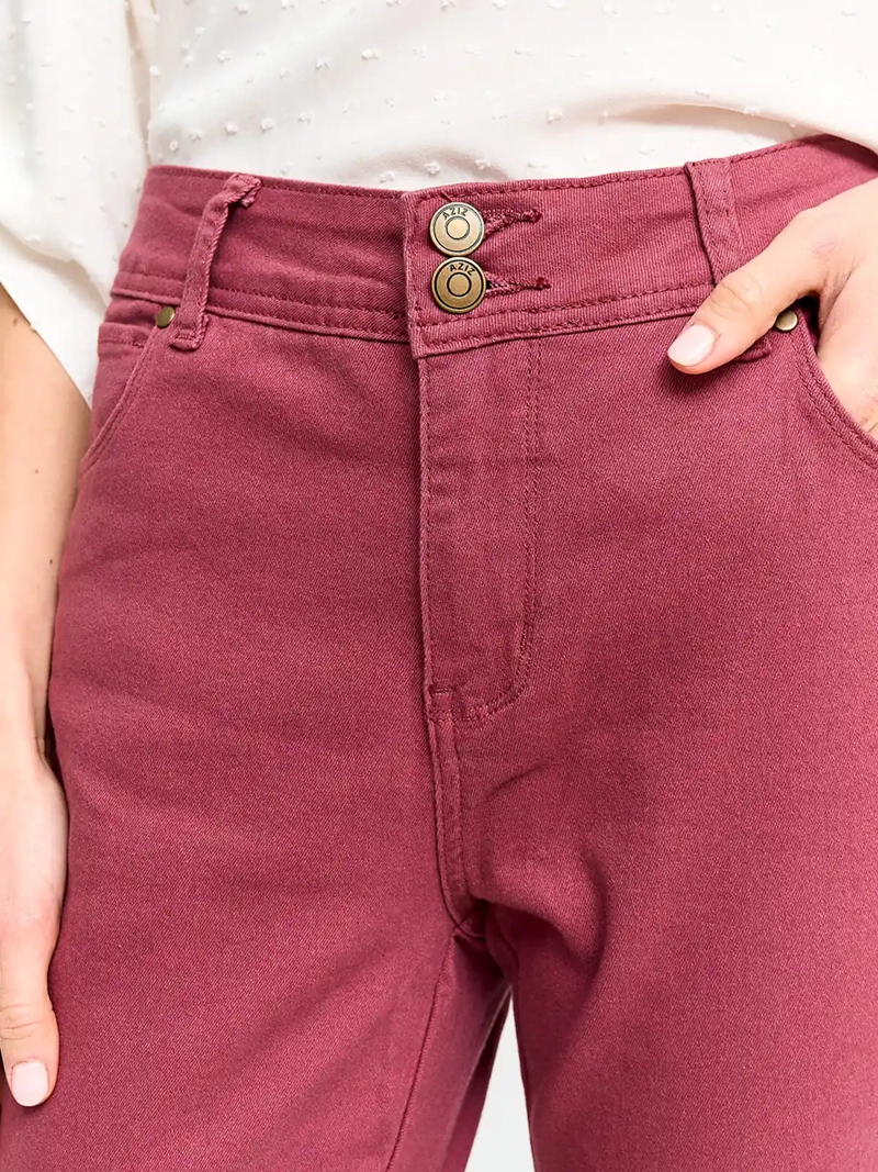 PANTALÓN MUJER AZIZ ALGODÓN CAPRI - 4