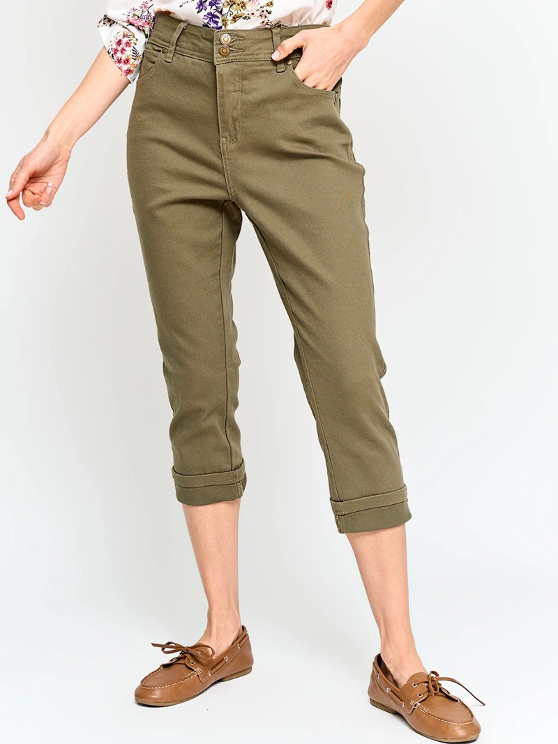 PANTALÓN MUJER AZIZ ALGODÓN CAPRI - 2