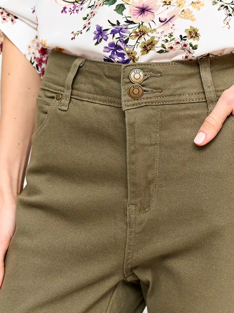 PANTALÓN MUJER AZIZ ALGODÓN CAPRI - 4