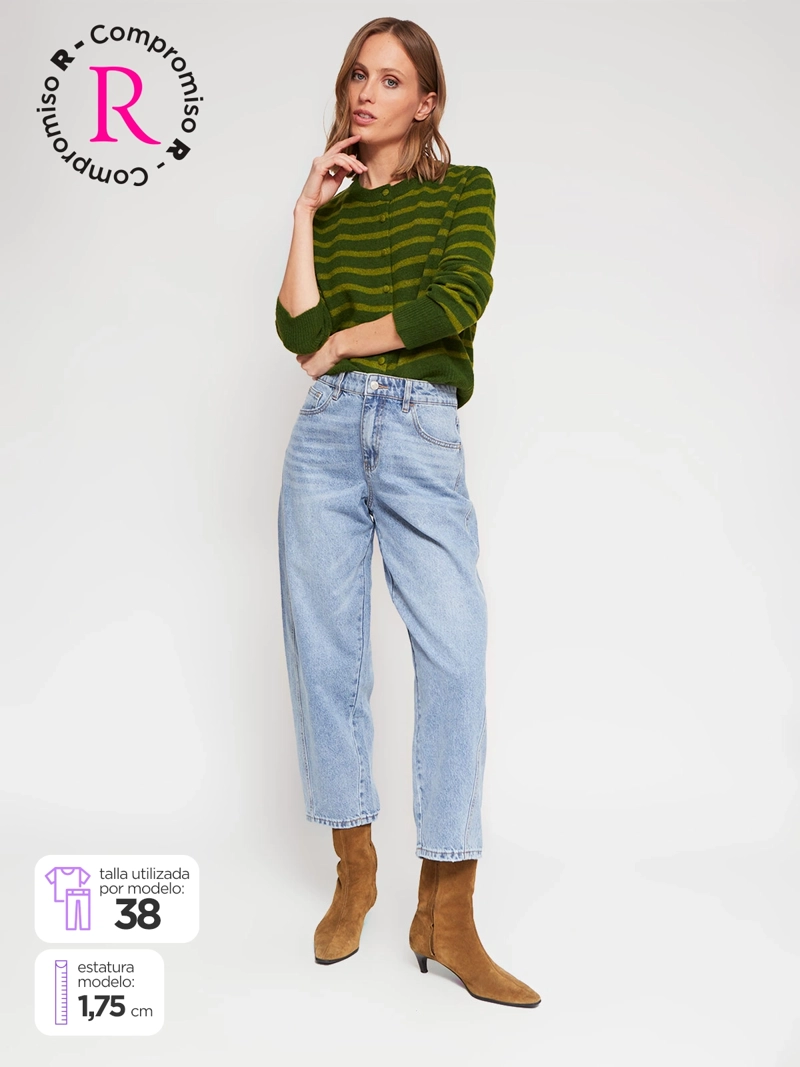 JEANS MUJER MARQUIS ALGODÓN BARREL - 1