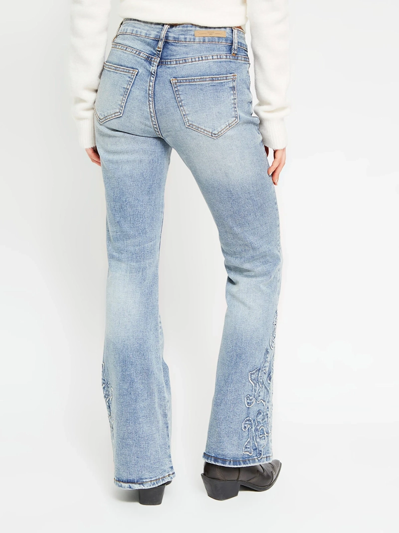 JEANS MUJER INDEX ALGODÓN PARCHE - 4