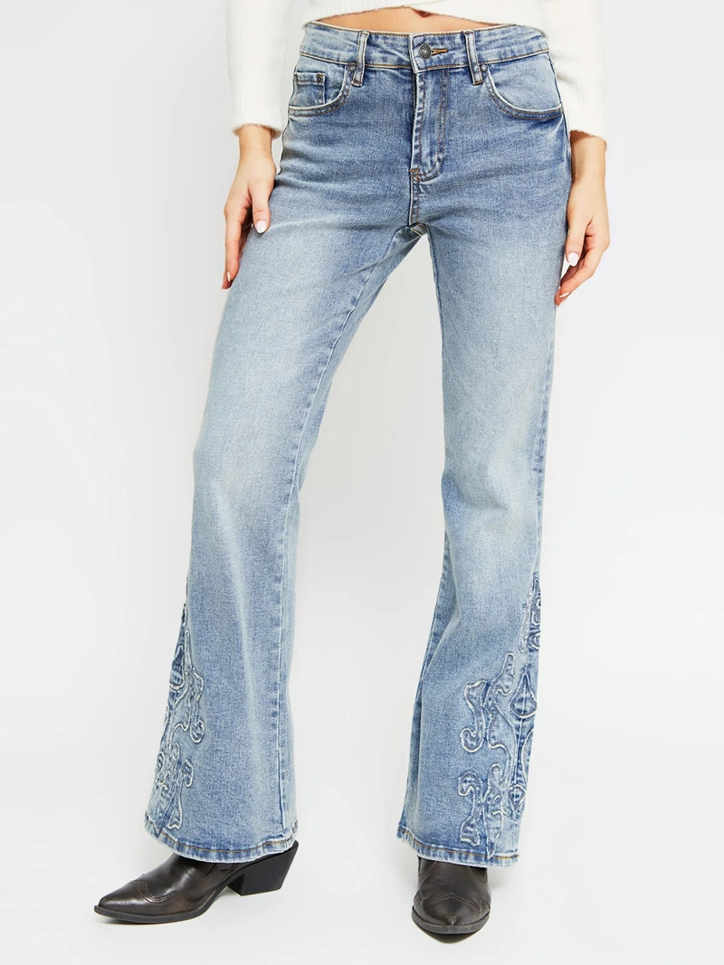 JEANS MUJER INDEX ALGODÓN PARCHE - 3