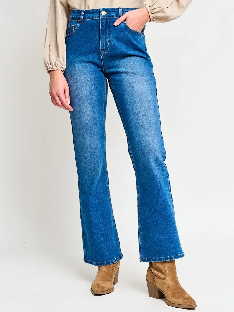 JEANS MUJER AZIZ ALGODÓN FLARE - 2