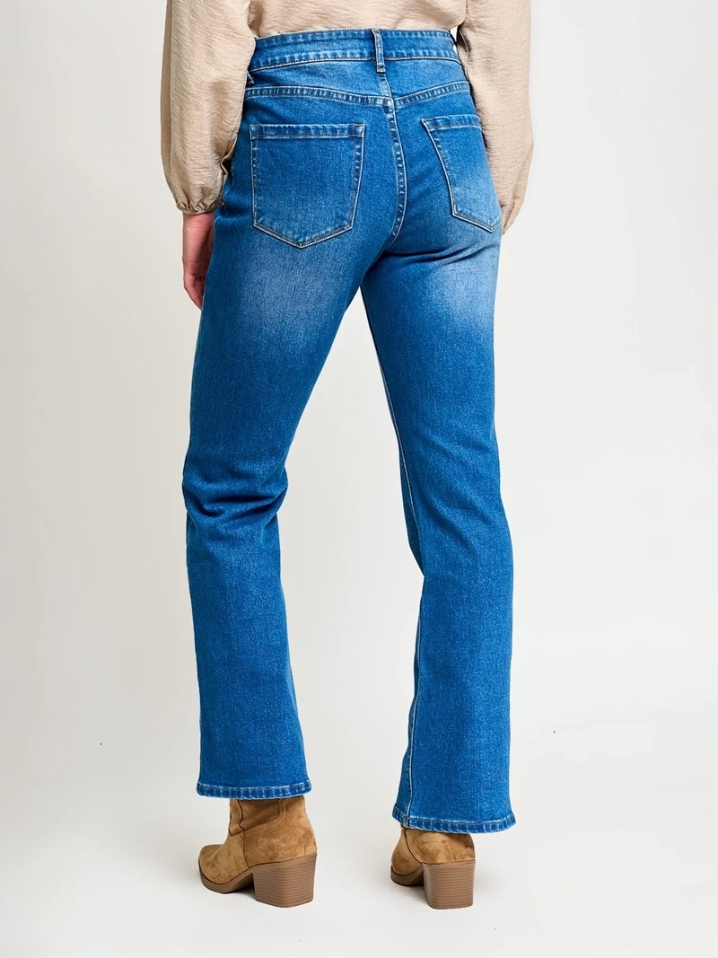 JEANS MUJER AZIZ ALGODÓN FLARE - 3