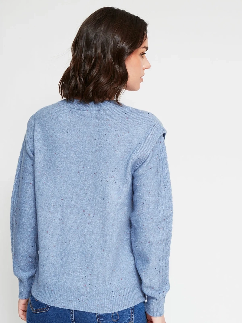 SWEATER MUJER AZIZ MANGA LARGA - 3