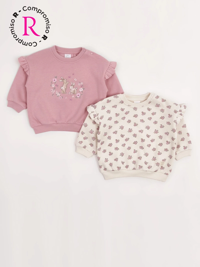 PACK X2 POLERÓN NIÑA BABY HARVEST  - 1