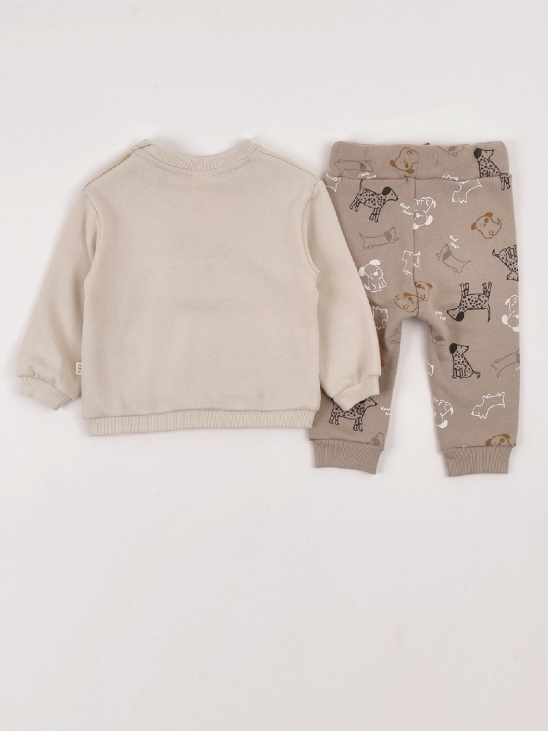 CONJUNTO POLERÓN + PANTALÓN DE BUZO NIÑO BABY HARVEST ALGODÓN ESTAMPADO - 2
