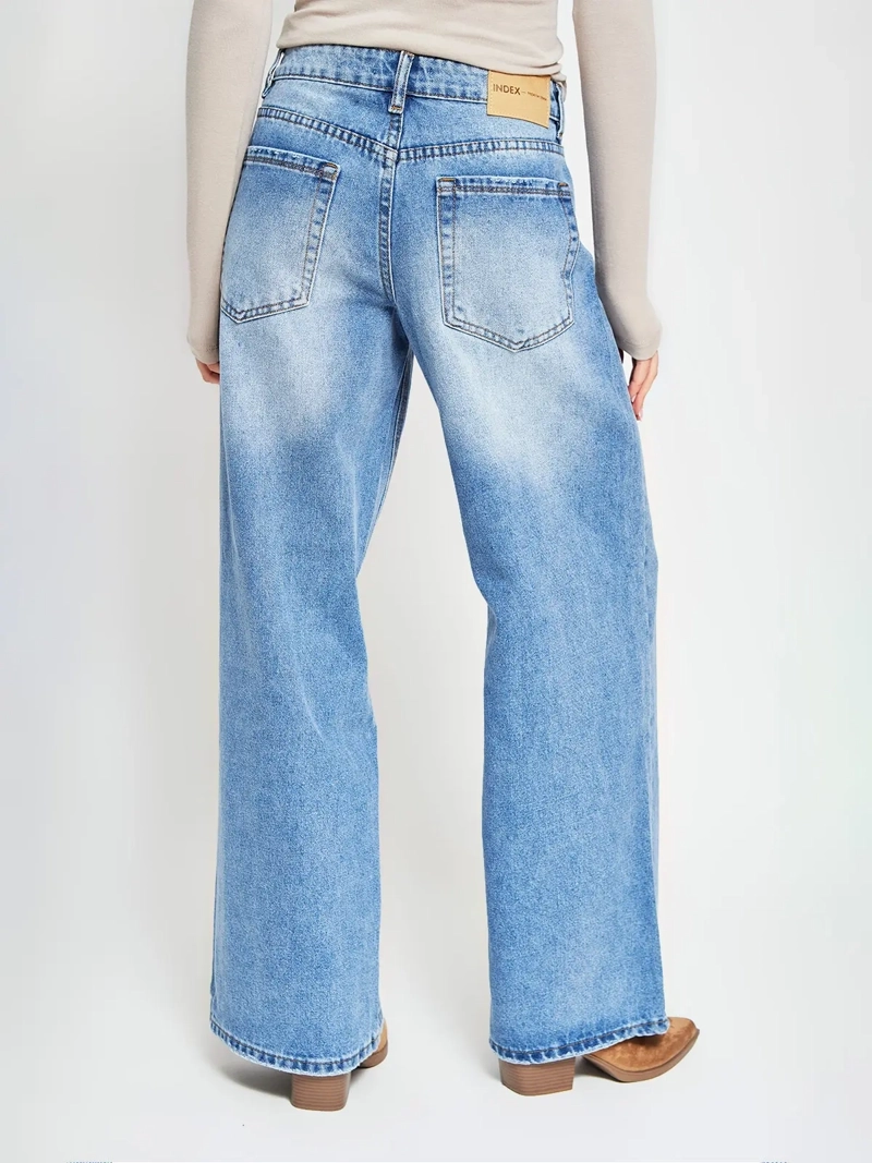JEANS MUJER INDEX ALGODÓN BAGGY - 3