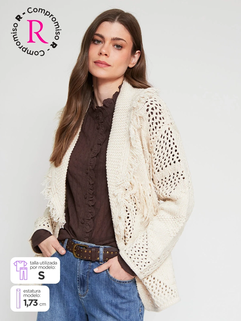 CARDIGAN MUJER TATIENNE FLECOS - 1