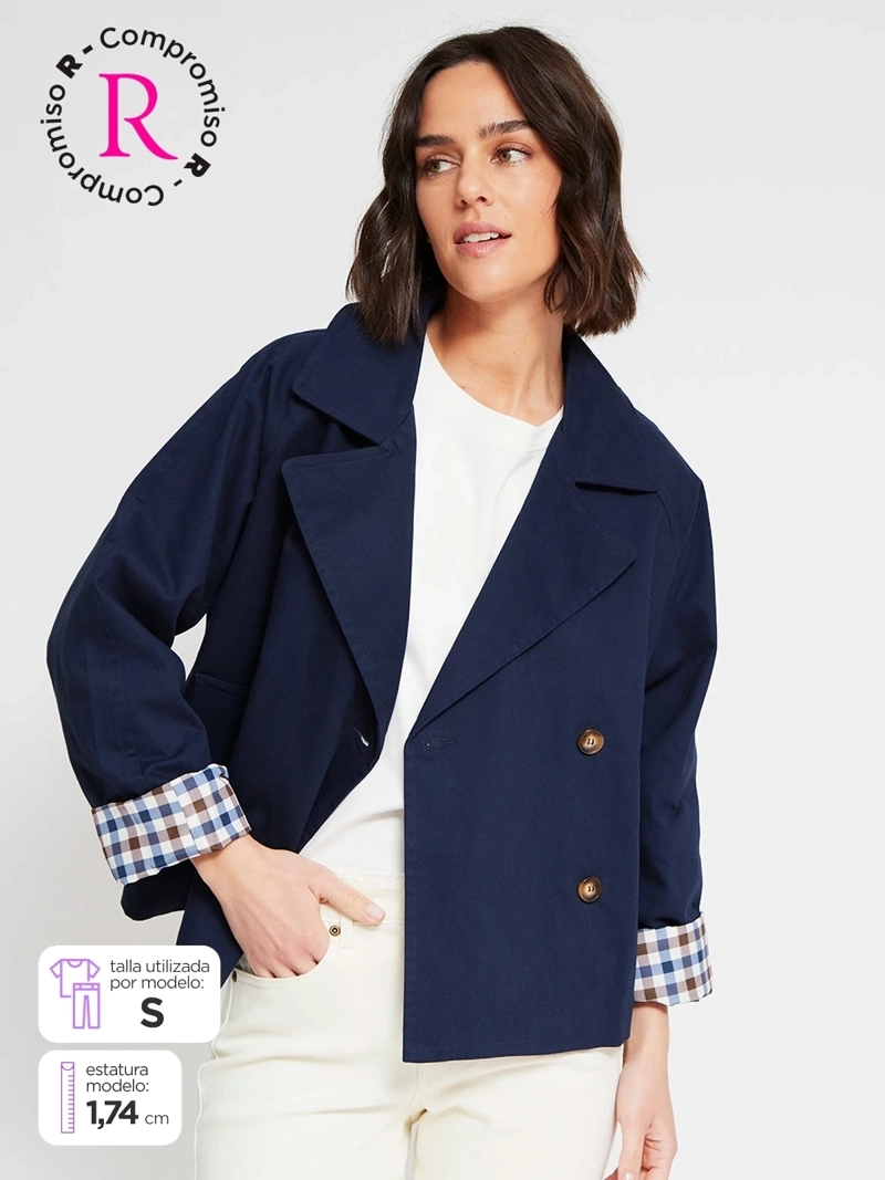 CHAQUETA MUJER REGATTA ALGODÓN TRENCH CORTO - 1