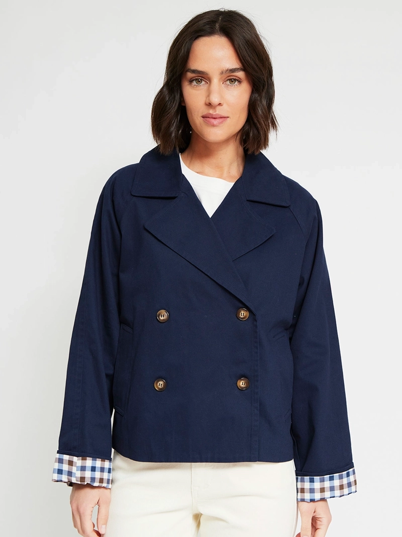 CHAQUETA MUJER REGATTA ALGODÓN TRENCH CORTO - 2