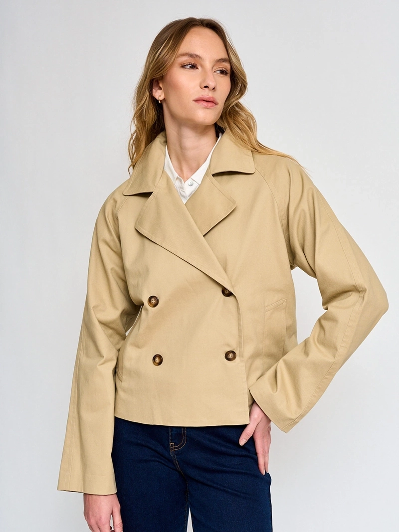 CHAQUETA MUJER REGATTA ALGODÓN TRENCH CORTO - 2