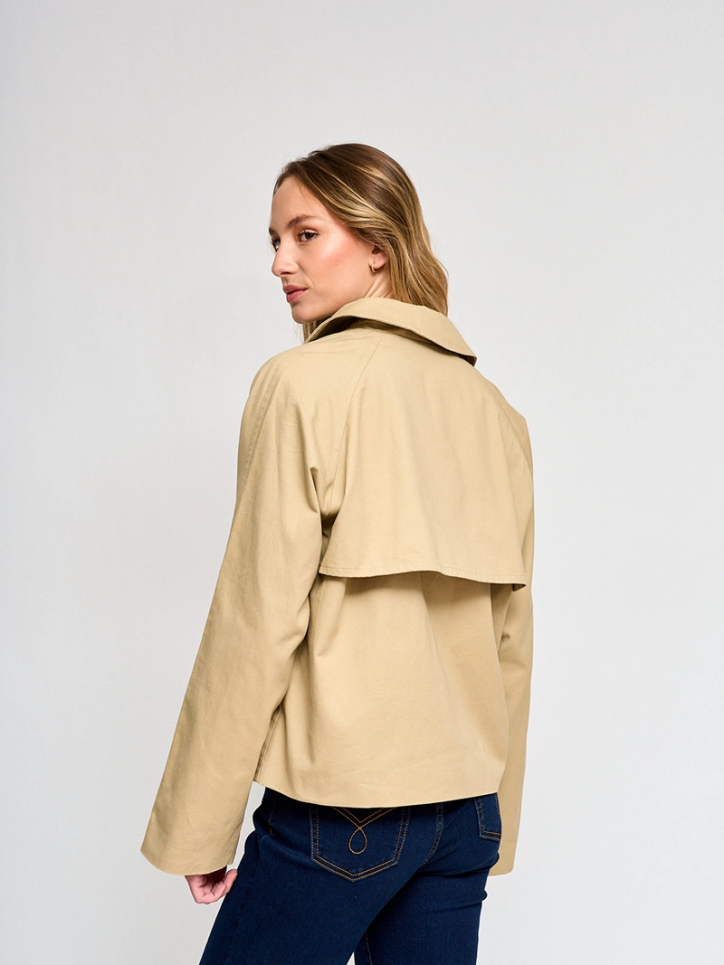 CHAQUETA MUJER REGATTA ALGODÓN TRENCH CORTO - 3