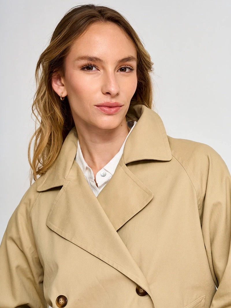 CHAQUETA MUJER REGATTA ALGODÓN TRENCH CORTO - 4