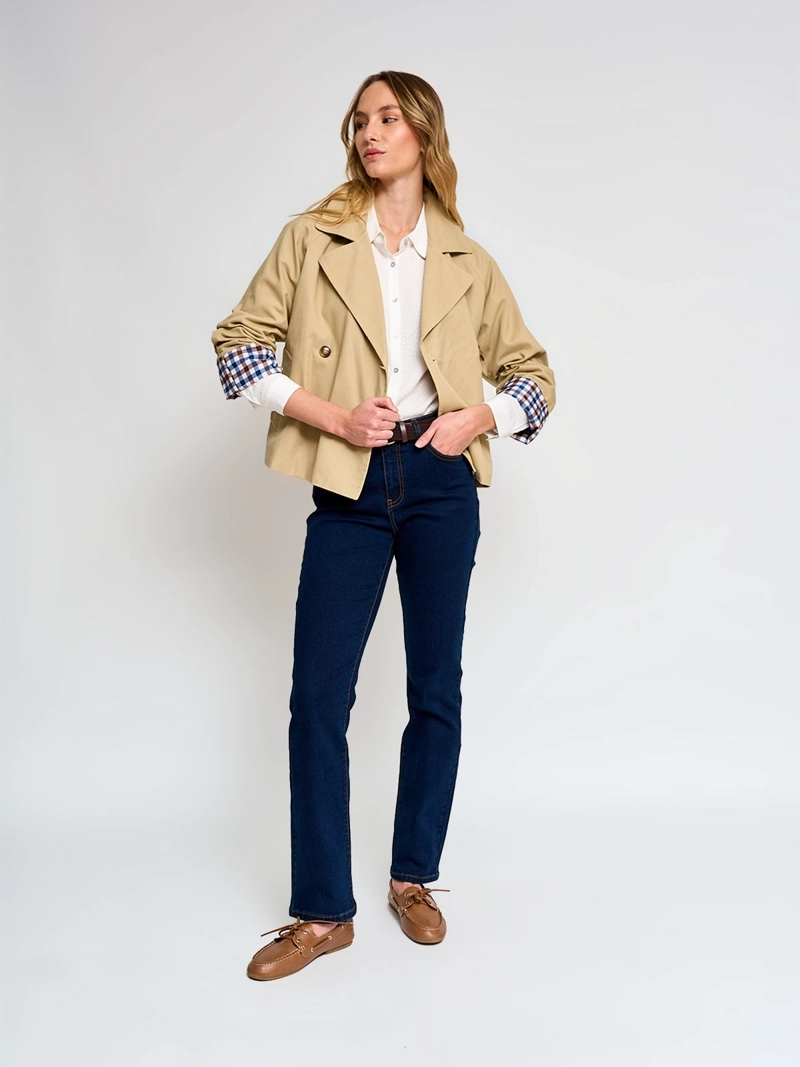 CHAQUETA MUJER REGATTA ALGODÓN TRENCH CORTO - 5