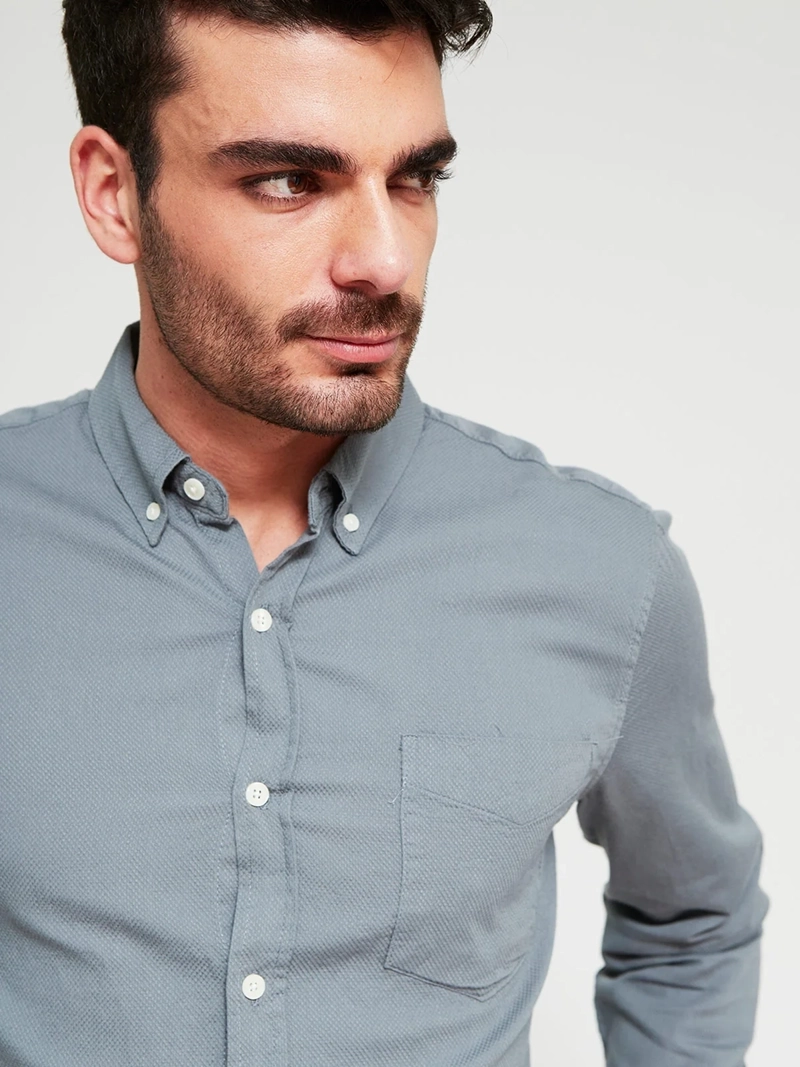 CAMISA HOMBRE REGATTA ALGODÓN MANGA LARGA - 3