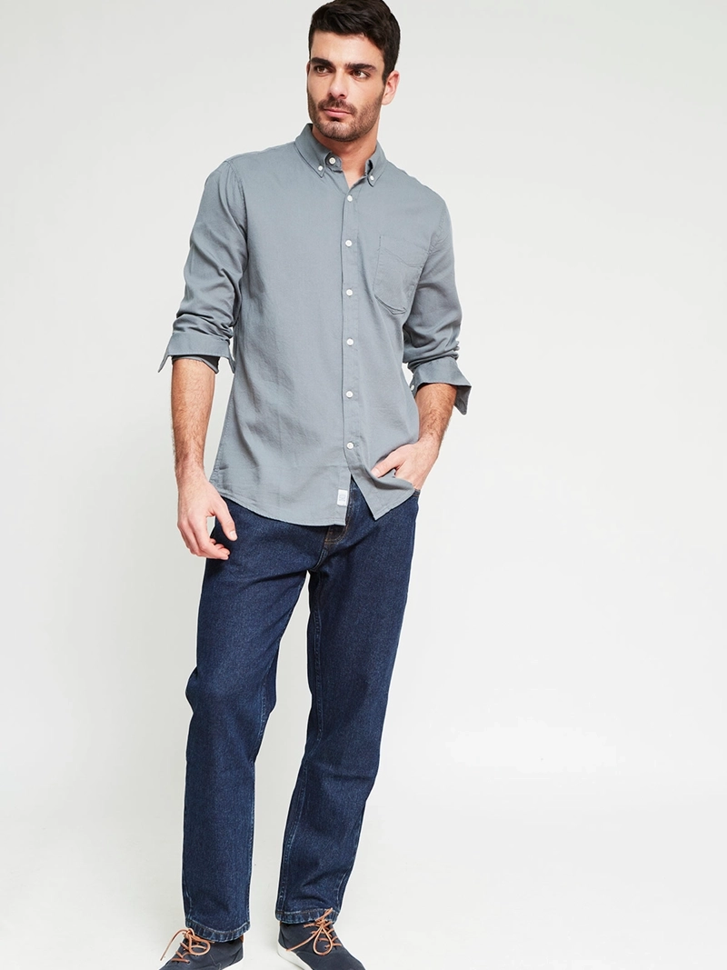 CAMISA HOMBRE REGATTA ALGODÓN MANGA LARGA - 4