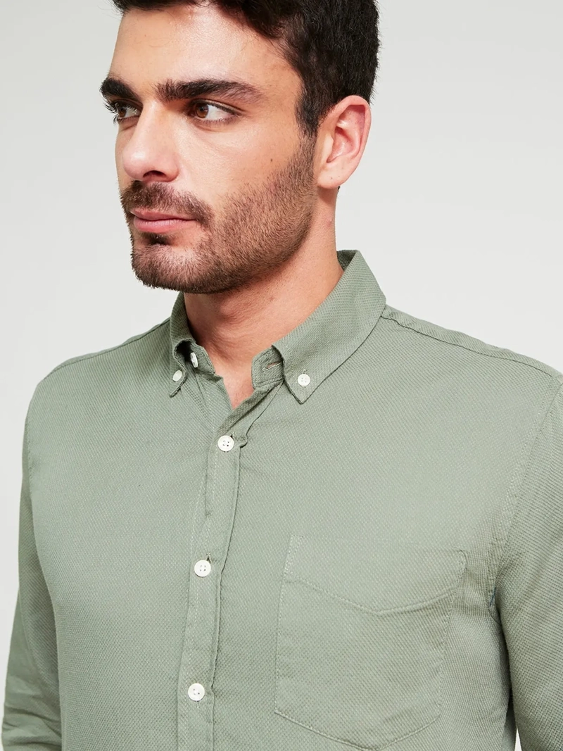 CAMISA HOMBRE REGATTA ALGODÓN MANGA LARGA - 3