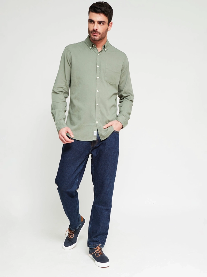 CAMISA HOMBRE REGATTA ALGODÓN MANGA LARGA - 4