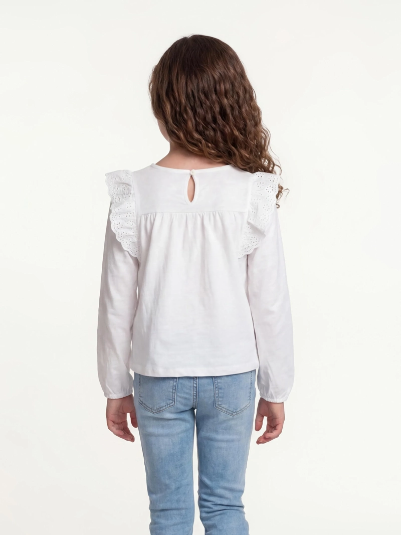 POLERA NIÑA HARVEST ALGODÓN MANGA LARGA VUELOS - 2