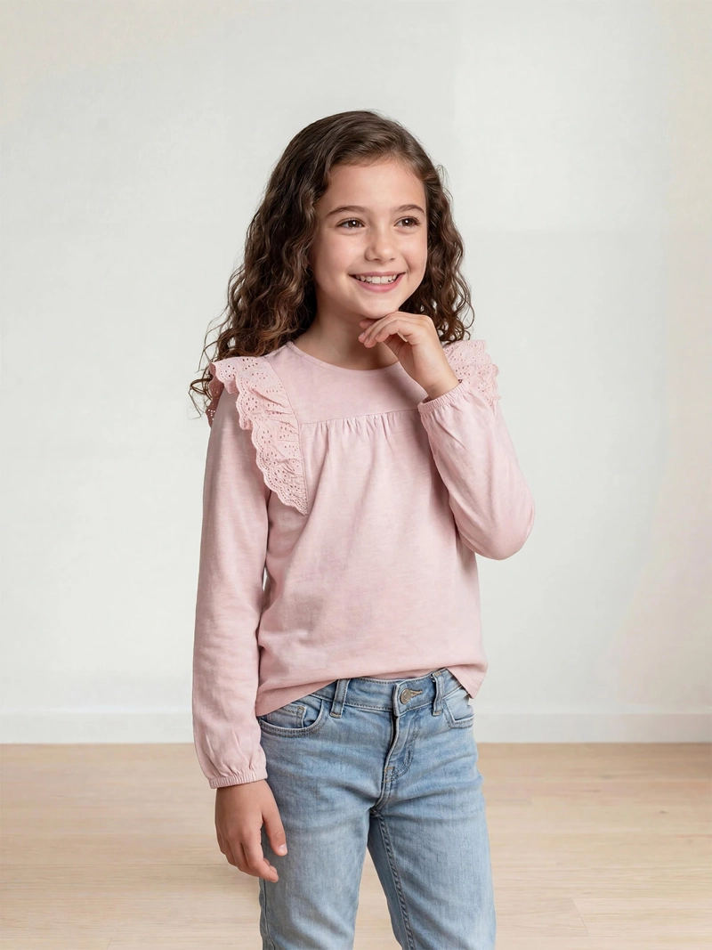 HARVEST POLERA NIÑA HARVEST ALGODÓN MANGA LARGA VUELOS